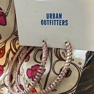 Urban Outfitters Large Rose Gold Hoop Earrings